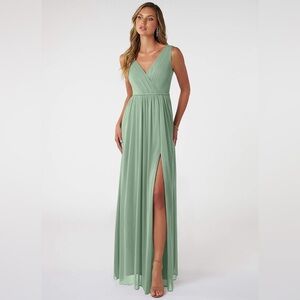 Azazie Tanicia Bridesmaid Dress in Matcha